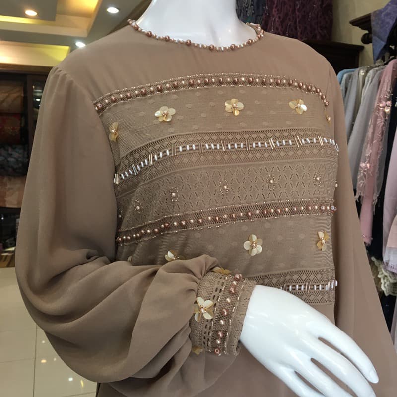 Qoni | Gaun Ellena | Gaun Daily look premium | Gaun Berpayet | Gaun Simpel Dan Elegan 4