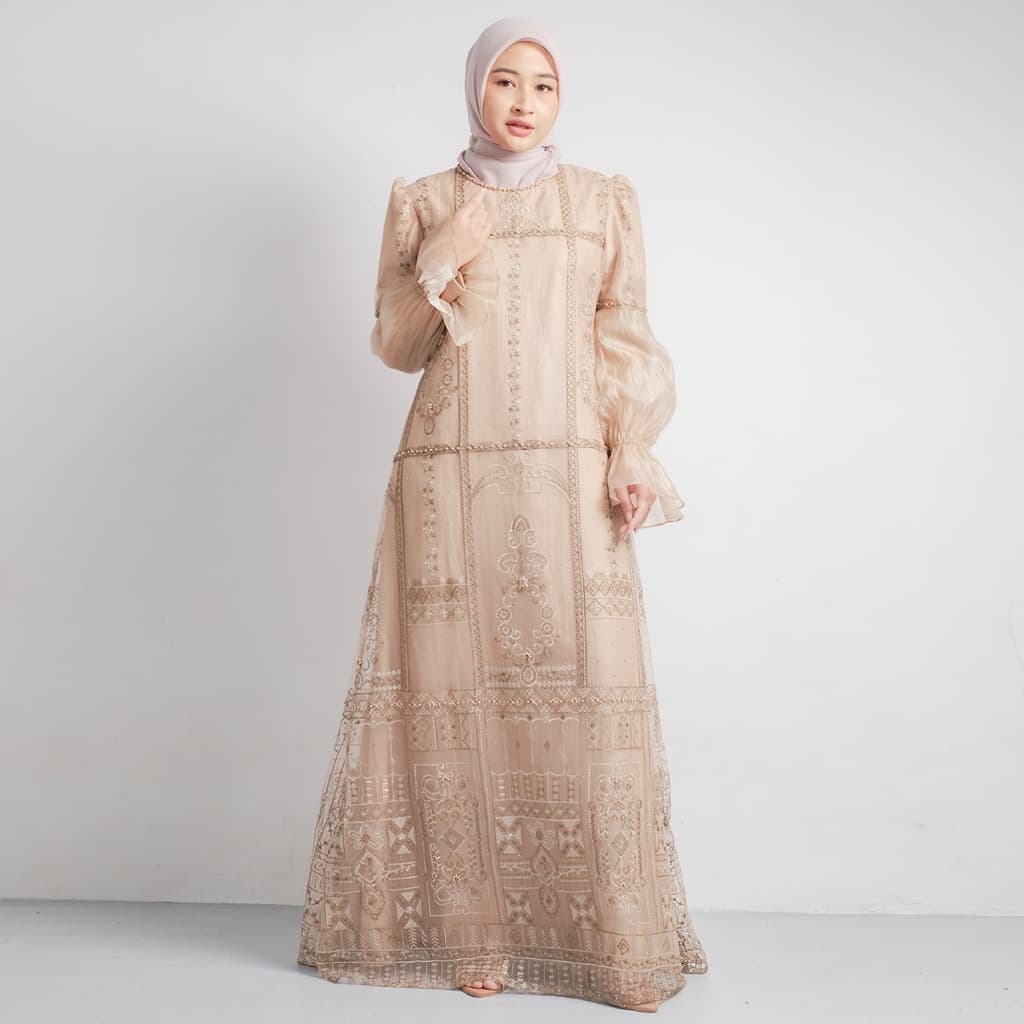 Qoni | Gaun Eloise | Gaun Pesta Premium | Gaun Payet | Mewah 2