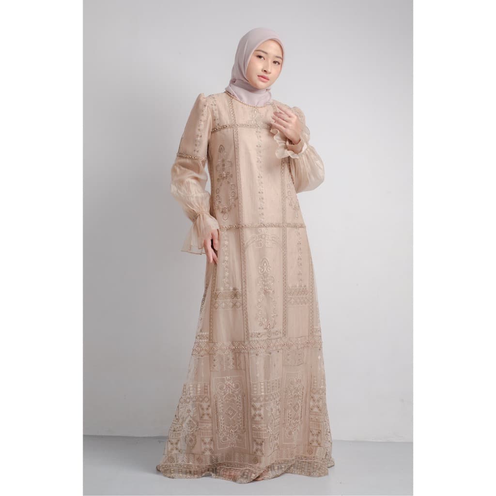 Qoni | Gaun Eloise | Gaun Pesta Premium | Gaun Payet | Mewah 4
