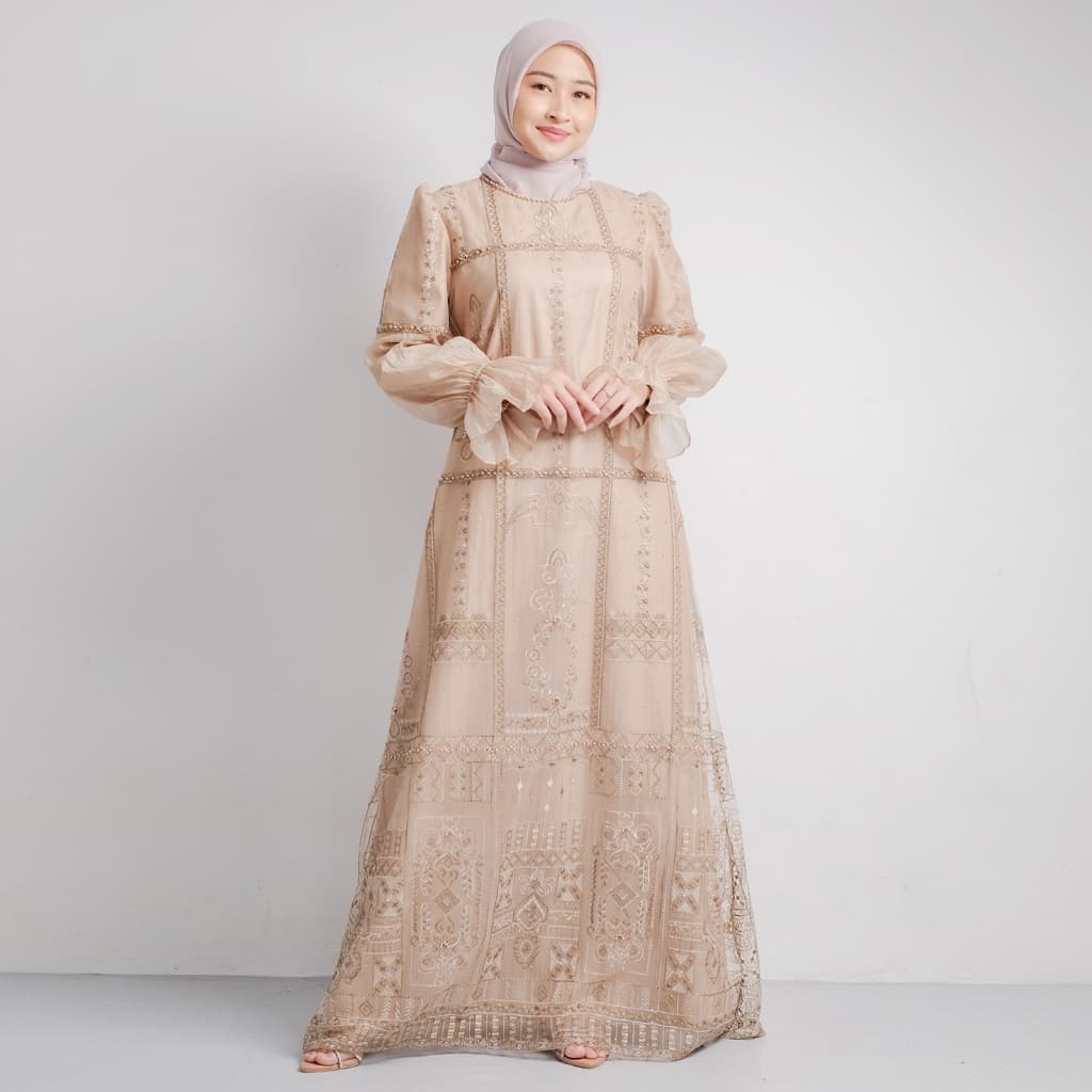 Qoni | Gaun Eloise | Gaun Pesta Premium | Gaun Payet | Mewah 6