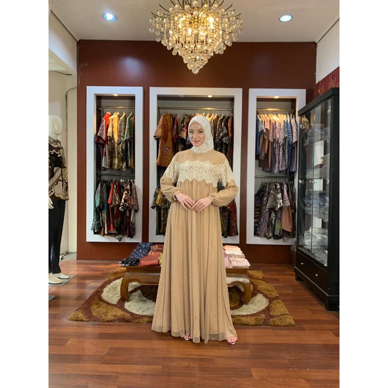Qoni | Gaun Elvira | Gaun Pesta | Gaun Borkat Premium | Gaun Berpayet 2