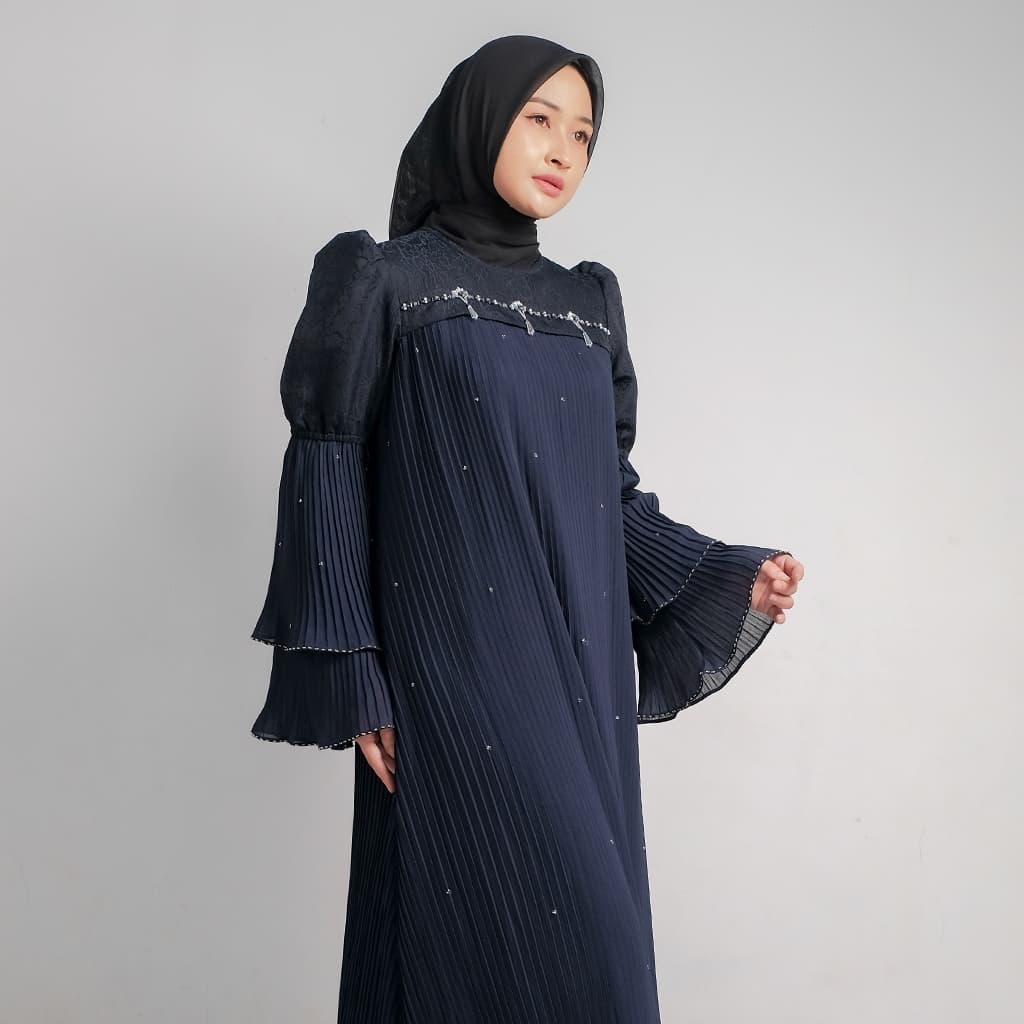 Qoni | Gaun Emilla | Gaun Pesta Premium | Gaun Payet | Mewah 3
