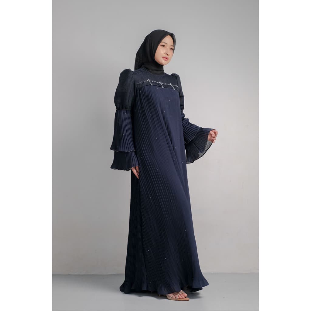 Qoni | Gaun Emilla | Gaun Pesta Premium | Gaun Payet | Mewah 7