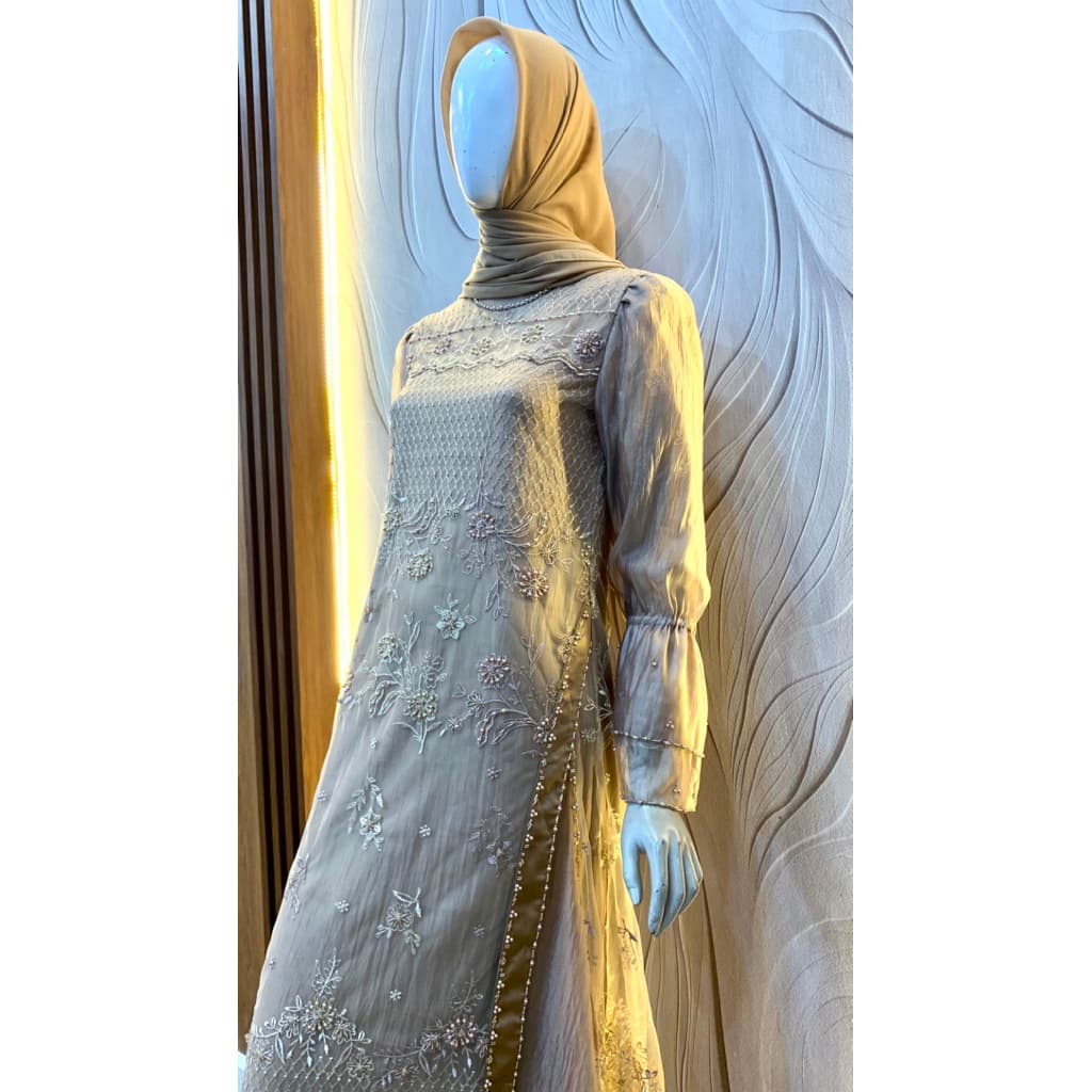 Qoni | Gaun Faristha | Gaun Pesta Premium | Gaun Borkat | Gaun Payet | Gaun Mewah | Simpel | Elegan. 6