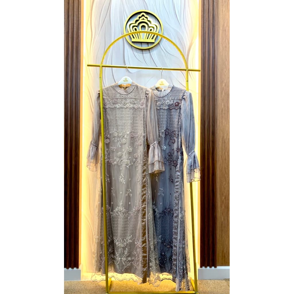 Qoni | Gaun Faristha | Gaun Pesta Premium | Gaun Borkat | Gaun Payet | Gaun Mewah | Simpel | Elegan. 7