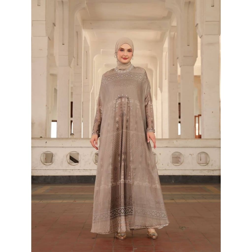 Qoni | Gaun Fasha | Gaun pesta premium | Gaun payet dan motif | Gaun simpel | Elegan | Mewah 4