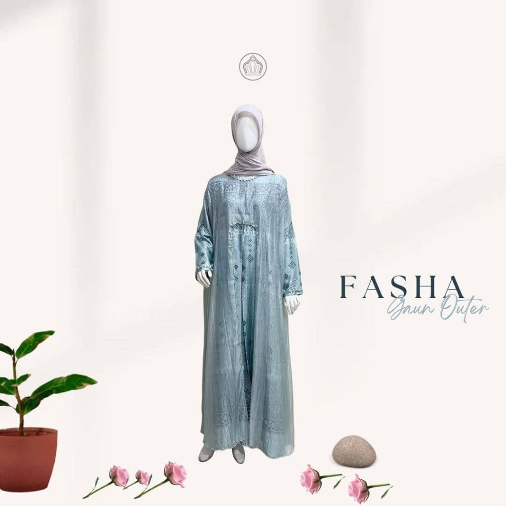 Qoni | Gaun Fasha | Gaun pesta premium | Gaun payet dan motif | Gaun simpel | Elegan | Mewah 7