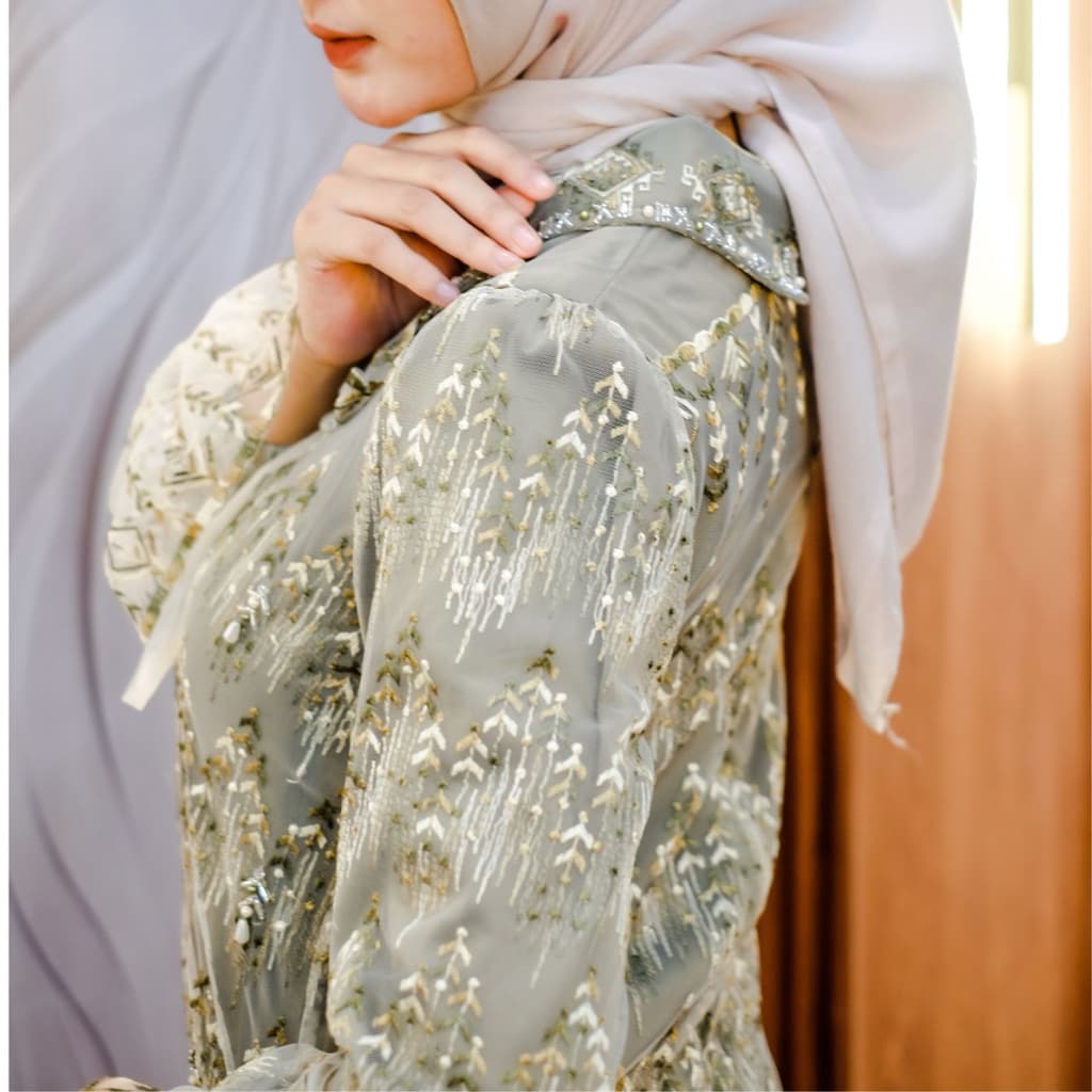 Qoni | Gaun Friska | Dress Berpayet Premium 2