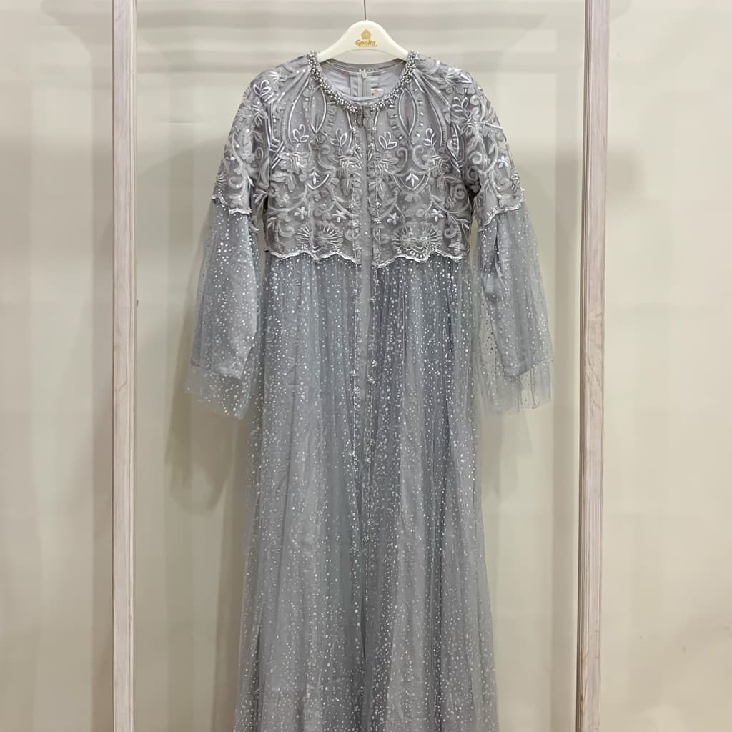 Qoni | Gaun Gendha | Gaun Pesta Premium | Gaun Inner Outer Terpisah | Gaun Berpayet Full Premium | Gaun Mewah dan Elegan 3