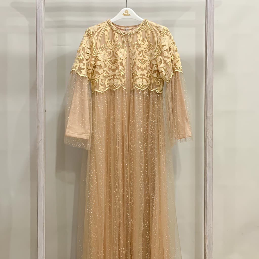 Qoni | Gaun Gendha | Gaun Pesta Premium | Gaun Inner Outer Terpisah | Gaun Berpayet Full Premium | Gaun Mewah dan Elegan 4