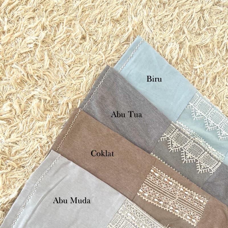 Qoni | Gaun Ghania | Gaun premium | Look simpel dan elegan | Sudah full payet | Busui 7
