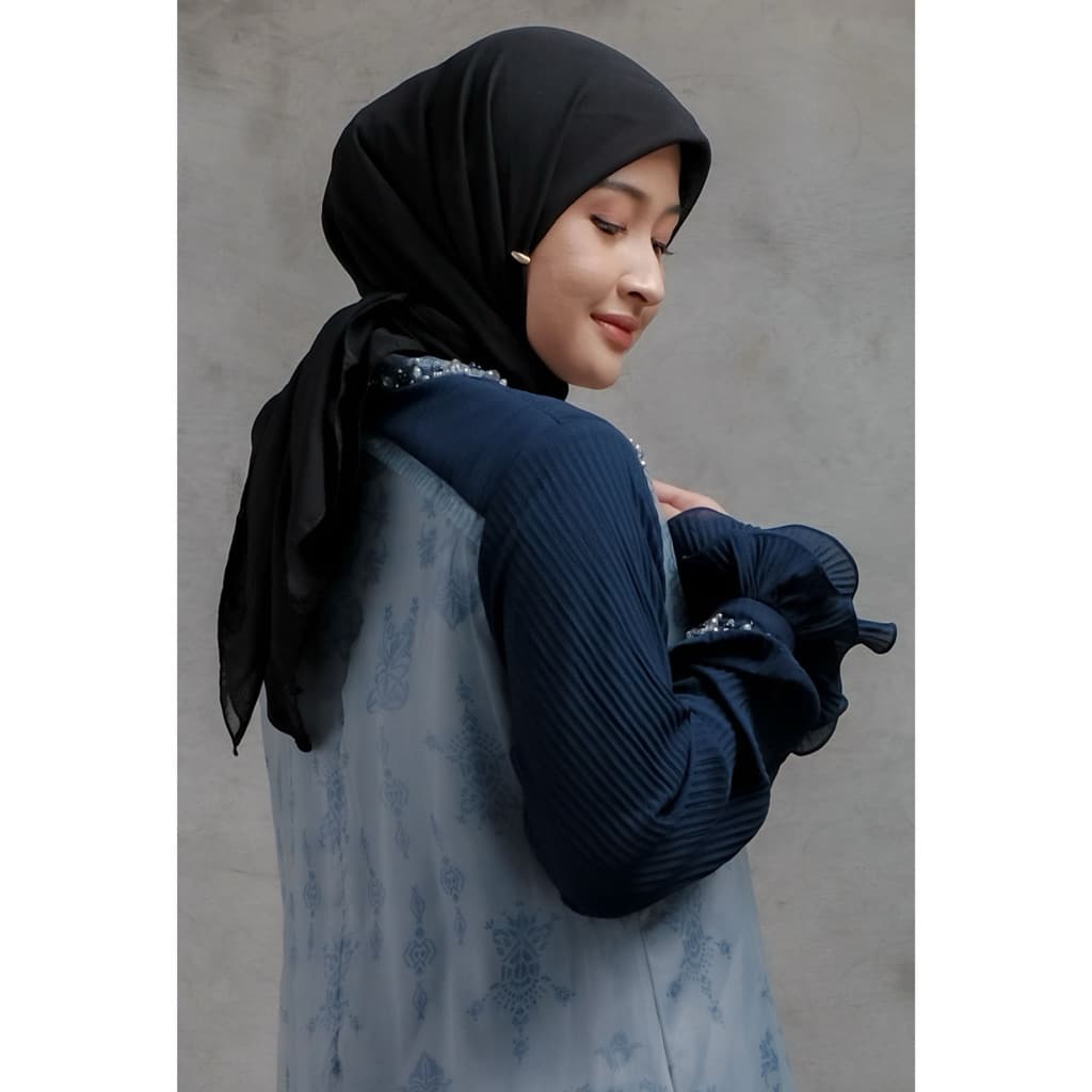 Qoni | Gaun Habiba | Gaun Simple | Dress Mewah | Gaun Elegan | Gaun Premium | Gaun Brukat 4