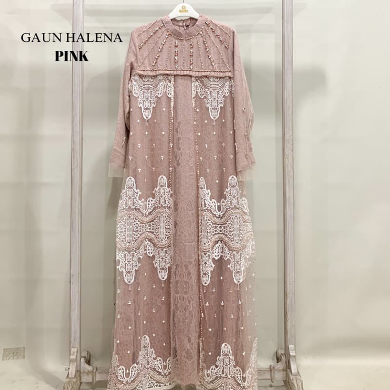 Qoni | Gaun Helena | Gaun pesta premium | Gaun borkat | Gaun berpayet 4