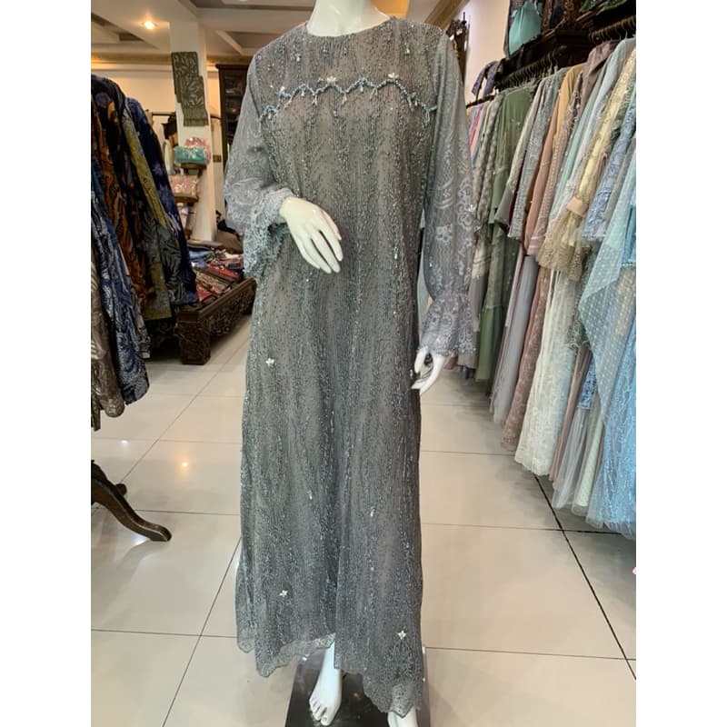 Qoni | Gaun Henna | Gaun Pesta | Gaun Borkat Premium | Gaun Berpayet