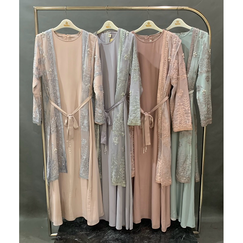 Qoni | Gaun Hiraya | Gaun Pesta Premium | Gaun Borkat | Gaun Berpayet 5