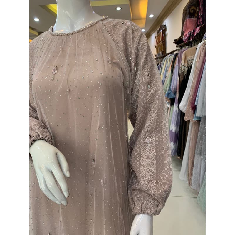 Qoni | Gaun Ilyana | Gaun pesta premium | Gaun simpel dan elegan | Gaun full payet | Gaun full squin 3