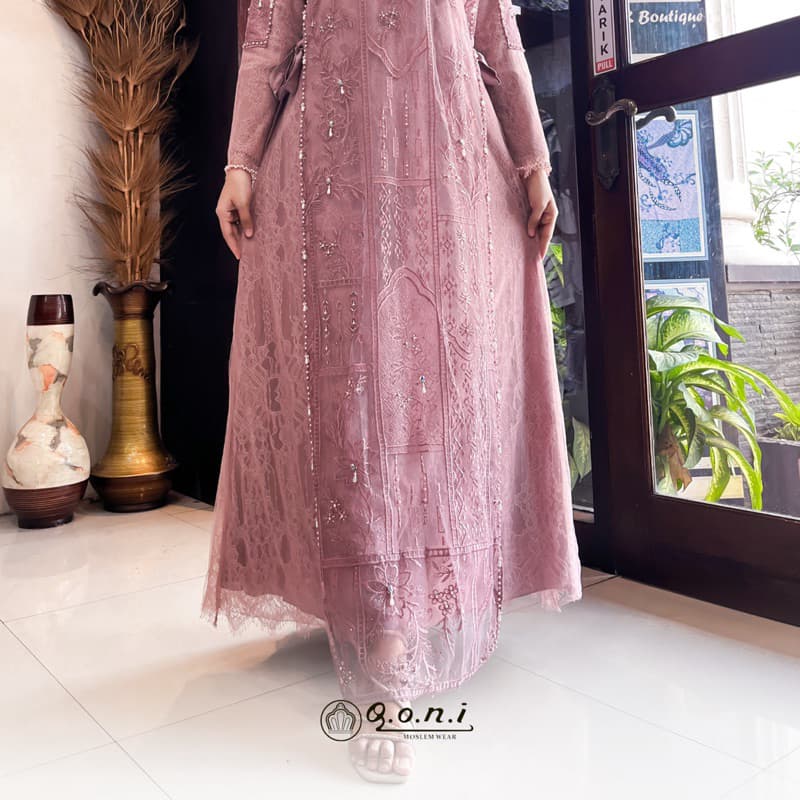 Qoni | Gaun Jevana | Gaun Pesta Premium | Gaun Inner Outer Terpisah | Gaun Berpayet Full Premium | Gaun Berbrokat Premium | Gaun Mewah dan Elegan 5