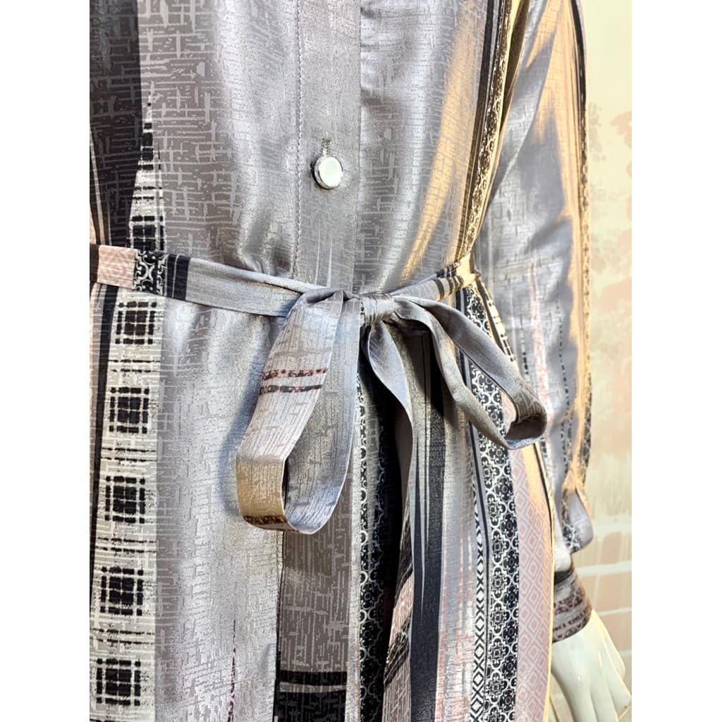 Qoni | Gaun Kaizi | Gaun Silk | Gaun Elegan | Look Simple | Gaun Premium 4