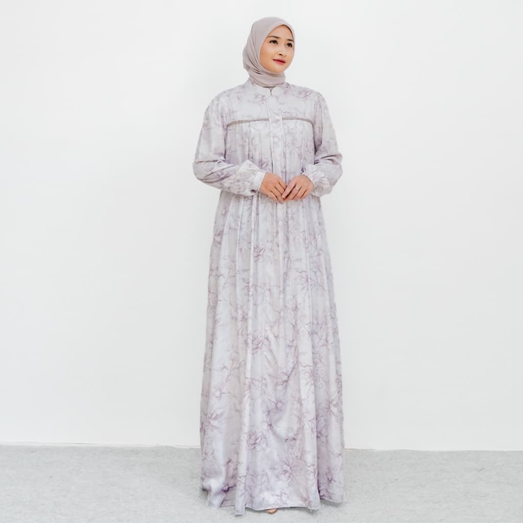 Qoni | Gaun Kanza Silk Simple Daily Look Elegan Premium 2