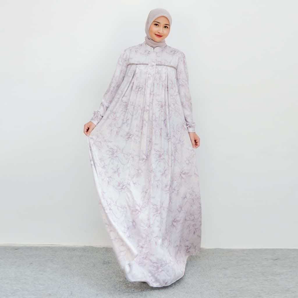 Qoni | Gaun Kanza Silk Simple Daily Look Elegan Premium 3
