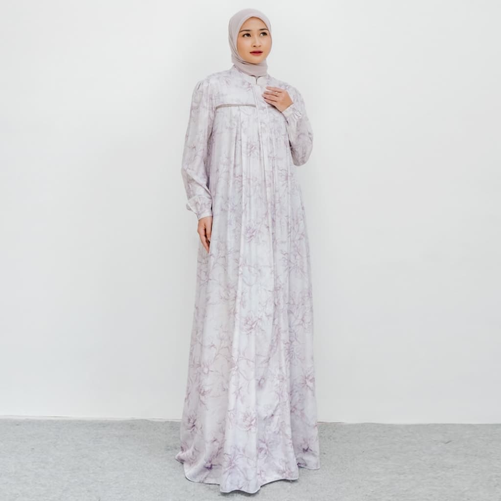 Qoni | Gaun Kanza Silk Simple Daily Look Elegan Premium 5