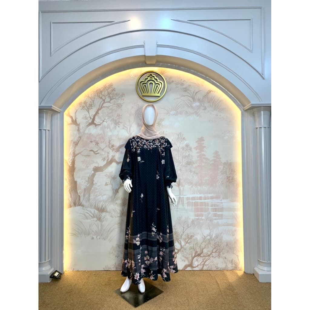 Qoni | Gaun Lemira | Gaun Simple | Gaun Elegan | Gaun Premium