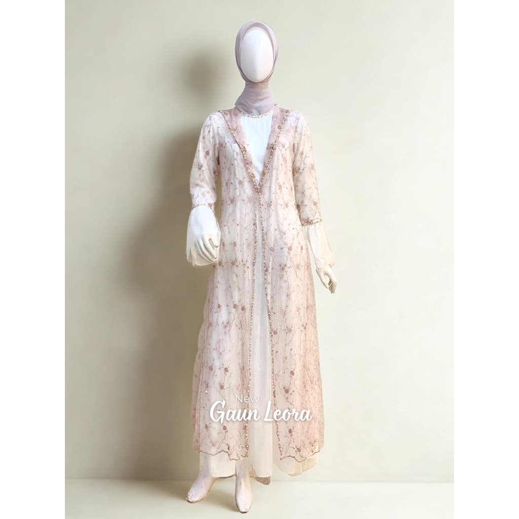 Qoni | Gaun Leora | Gaun Pesta Premium | Gaun Berpayet Full Premium | Gaun Mewah dan Elegan
