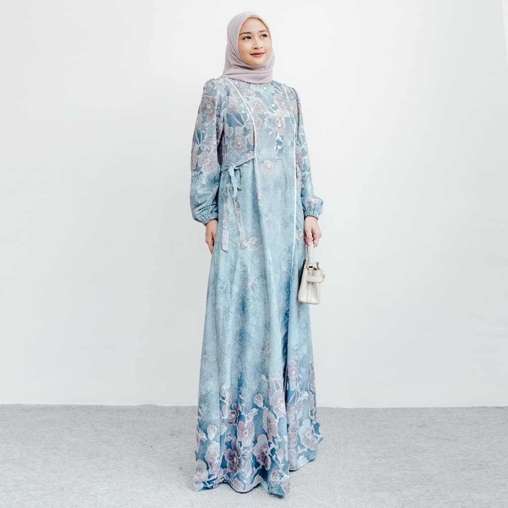 Qoni | Gaun Longdress Vanya Simple Elegan Premium 2