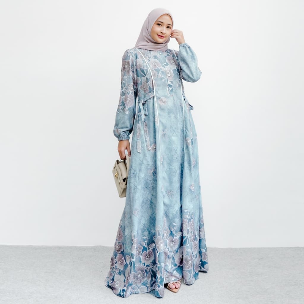 Qoni | Gaun Longdress Vanya Simple Elegan Premium 3