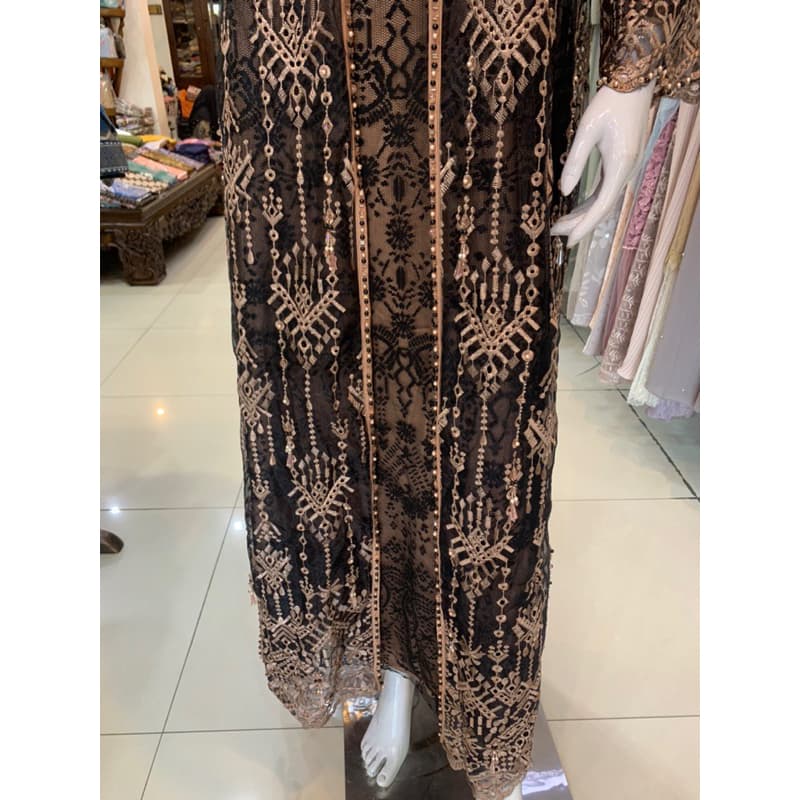 Qoni | Gaun Lydya | Gaun pesta premium | Gaun full borkat | Gaun payet | Look simpel dan elegan 5