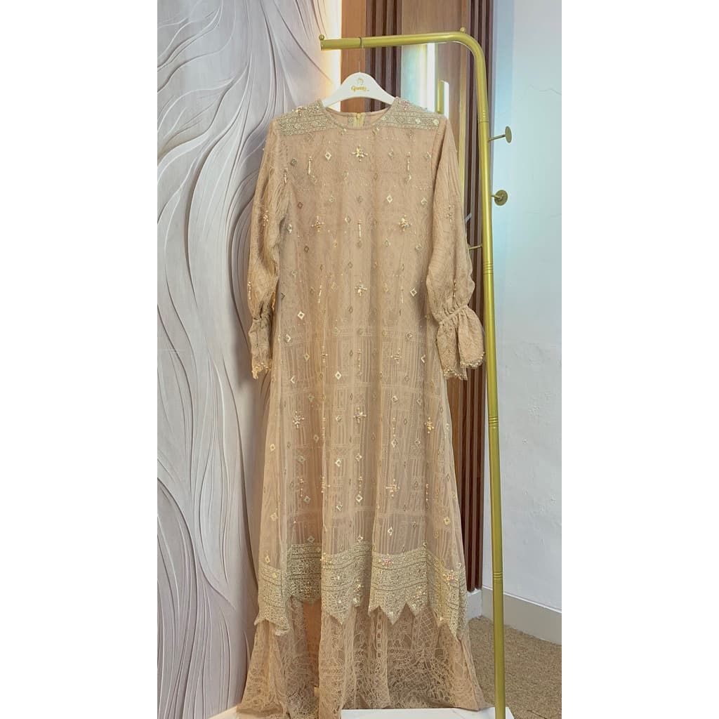 Qoni | Gaun Lyliana | Gaun Pesta Premium | Gaun Berpayet Full Premium | Gaun Berbrokat Premium | Gaun Mewah dan Elegan 8