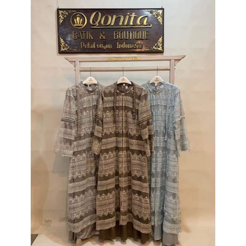 Qoni | Gaun Mahena | Gaun Pesta Premium | Gaun Borkat | Gaun Berpayet 6