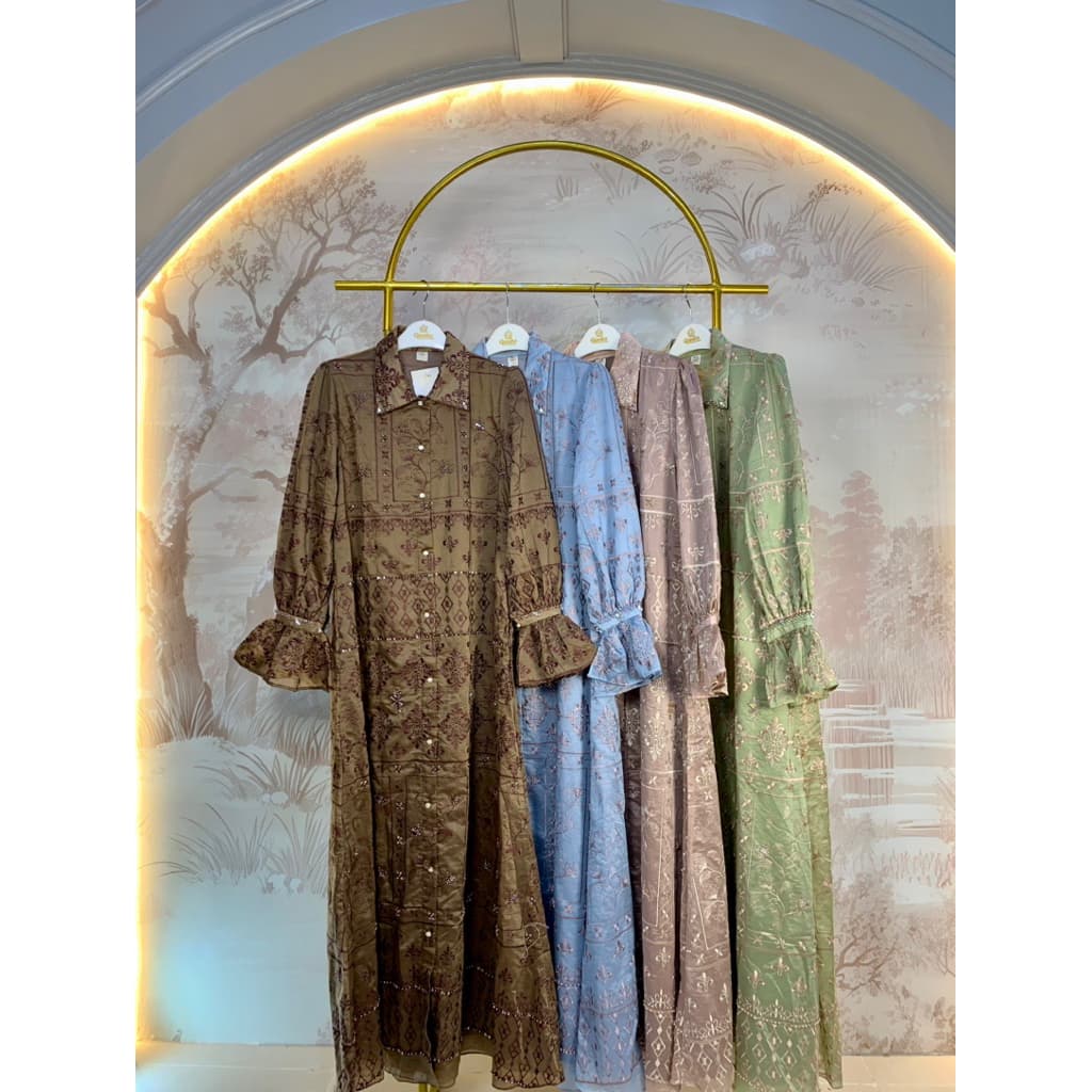 Qoni | Gaun Maizura | Gaun Pesta Premium | Gaun Payet | Mewah | Simpel | Elegan. 5