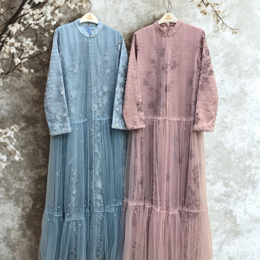Qoni | Gaun Masha | Gaun Pesta Premium | Gaun Bertile Premium | Gaun Berpayet Full Premium | Gaun Mewah dan Elegan