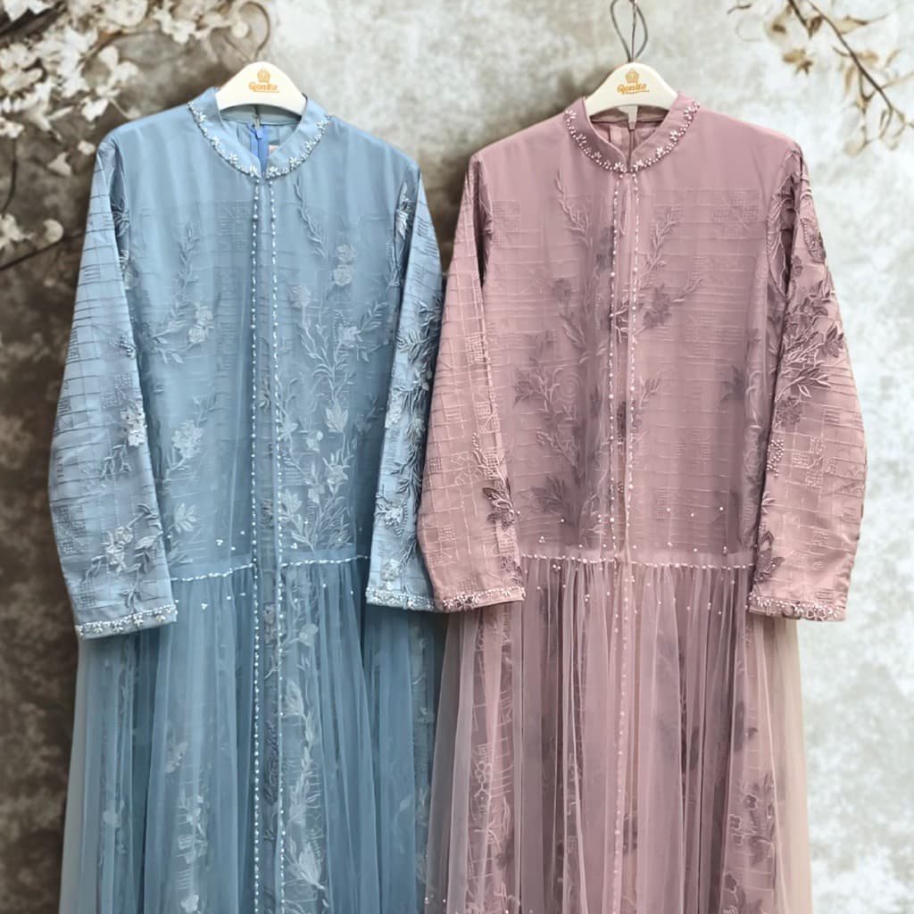 Qoni | Gaun Masha | Gaun Pesta Premium | Gaun Bertile Premium | Gaun Berpayet Full Premium | Gaun Mewah dan Elegan 2