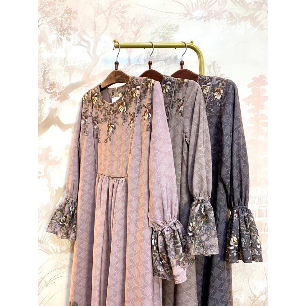 Qoni | Gaun Melissa | Gaun Simple | Dress Marabella | Gaun Elegan | Gaun Premium 9