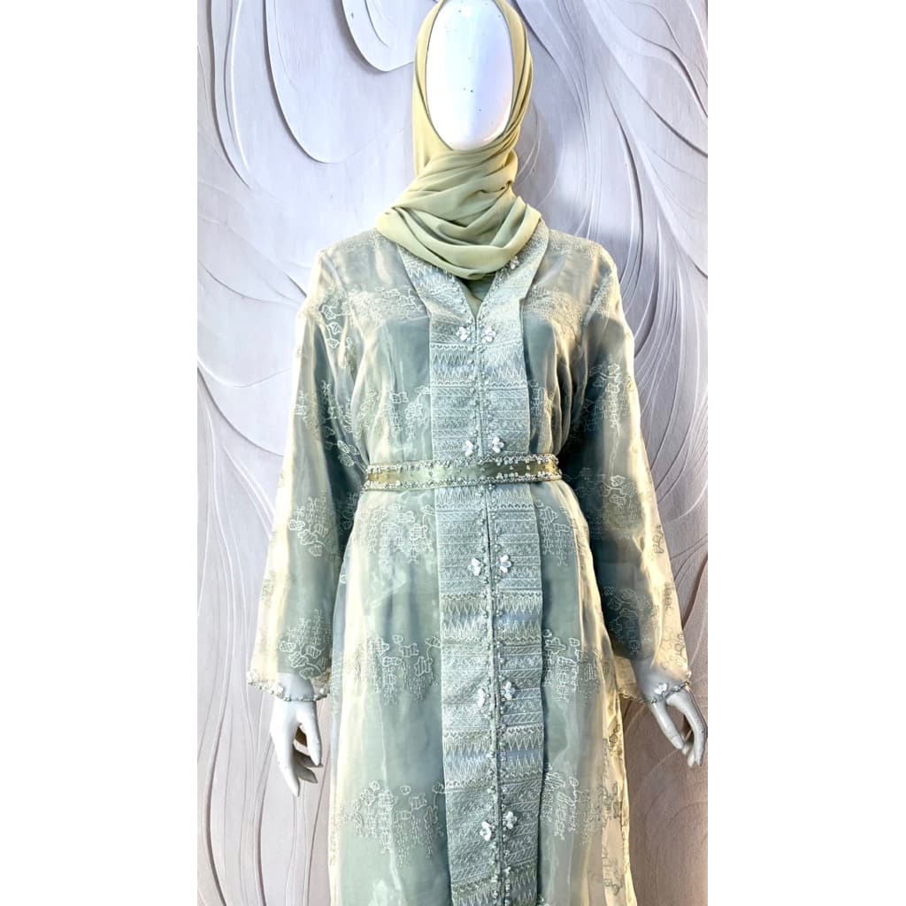 Qoni | Gaun Monazza | Gaun Pesta Premium | Gaun Borkat | Gaun Payet | Mewah | Simpel | Elegan. 4