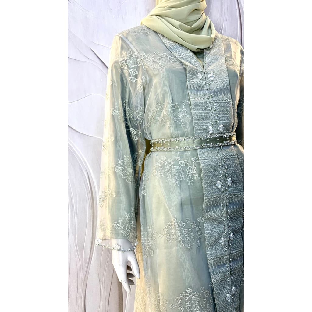 Qoni | Gaun Monazza | Gaun Pesta Premium | Gaun Borkat | Gaun Payet | Mewah | Simpel | Elegan. 5