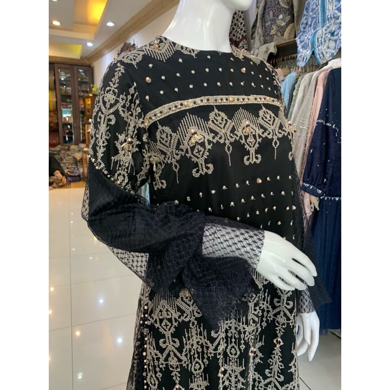 Qoni | Gaun Naniya | Gaun Pesta Premium | Gaun Borkat | Gaun Berpayet 3