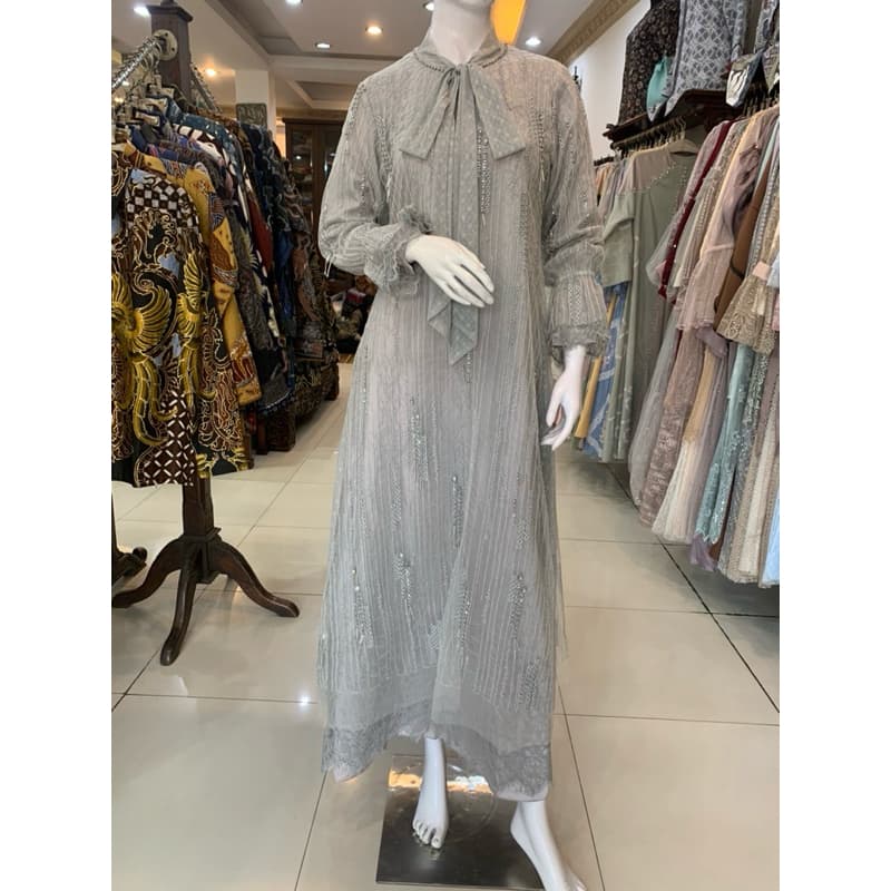 Qoni | Gaun Nera | Gaun Borkat Premium | Gaun Berpayet