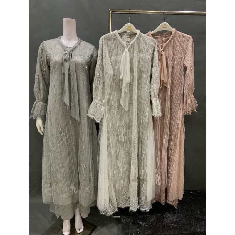 Qoni | Gaun Nera | Gaun Borkat Premium | Gaun Berpayet 6