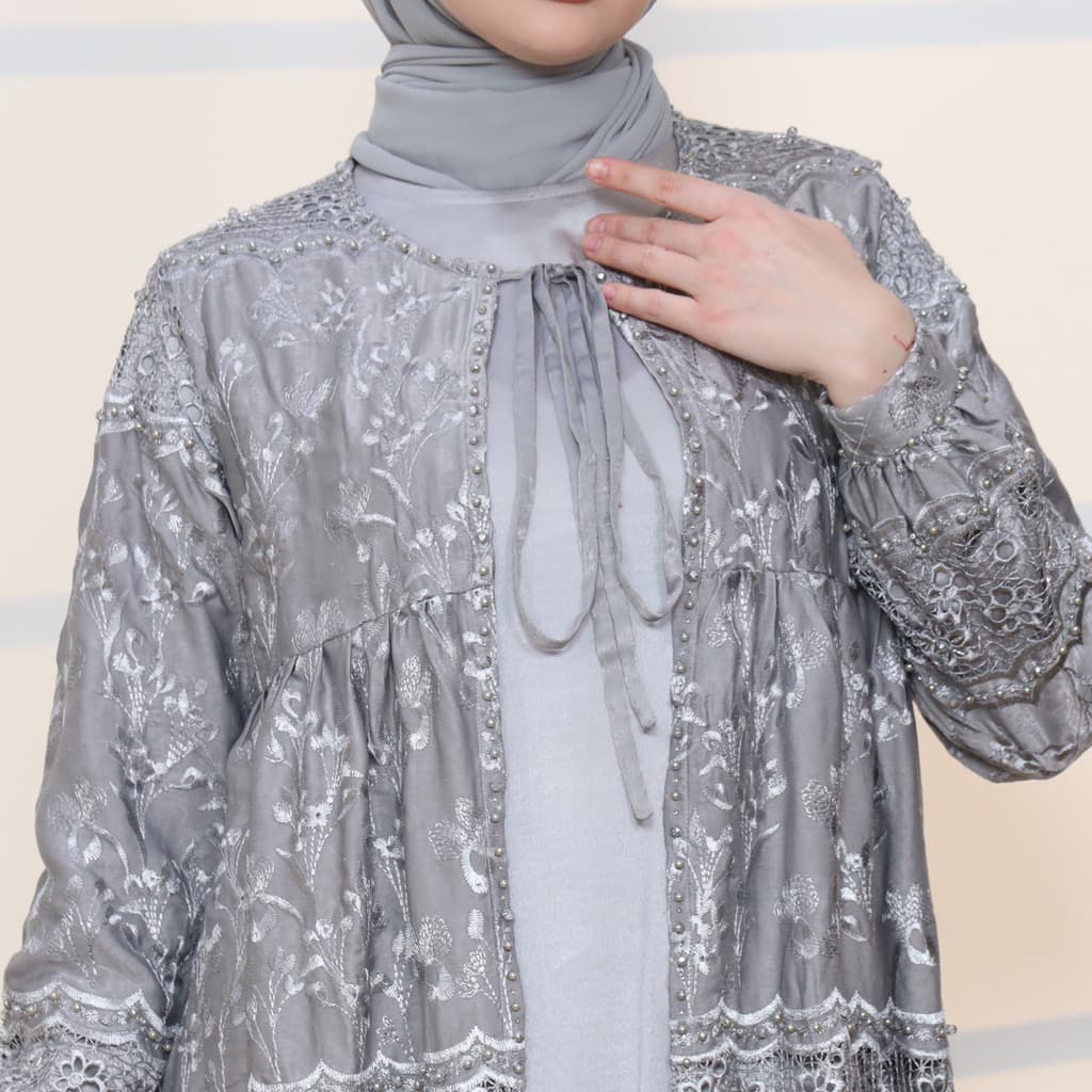 Qoni | Gaun Outer Denira SR | Gaun Payet | Gaun Borkat Premium | Gaun Mewah | Elegant | Simpel. 3
