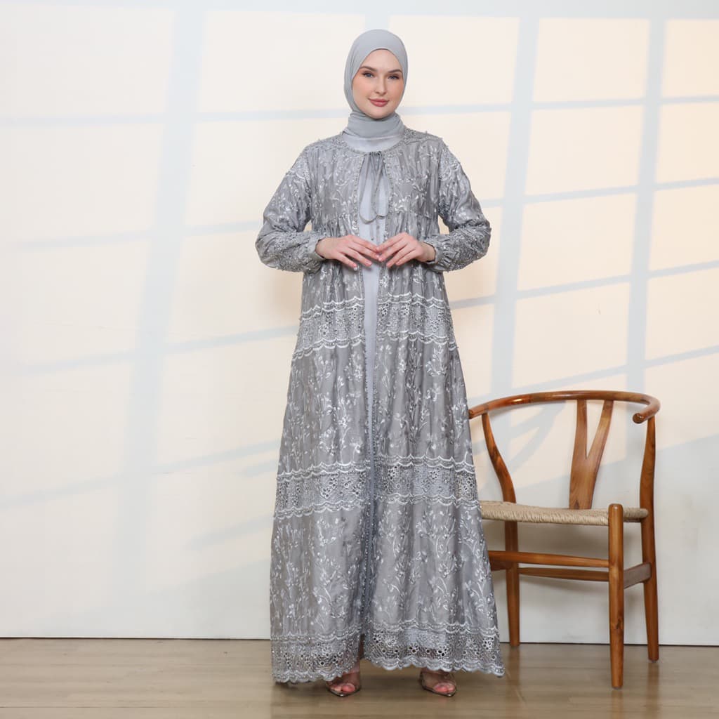 Qoni | Gaun Outer Denira SR | Gaun Payet | Gaun Borkat Premium | Gaun Mewah | Elegant | Simpel. 5
