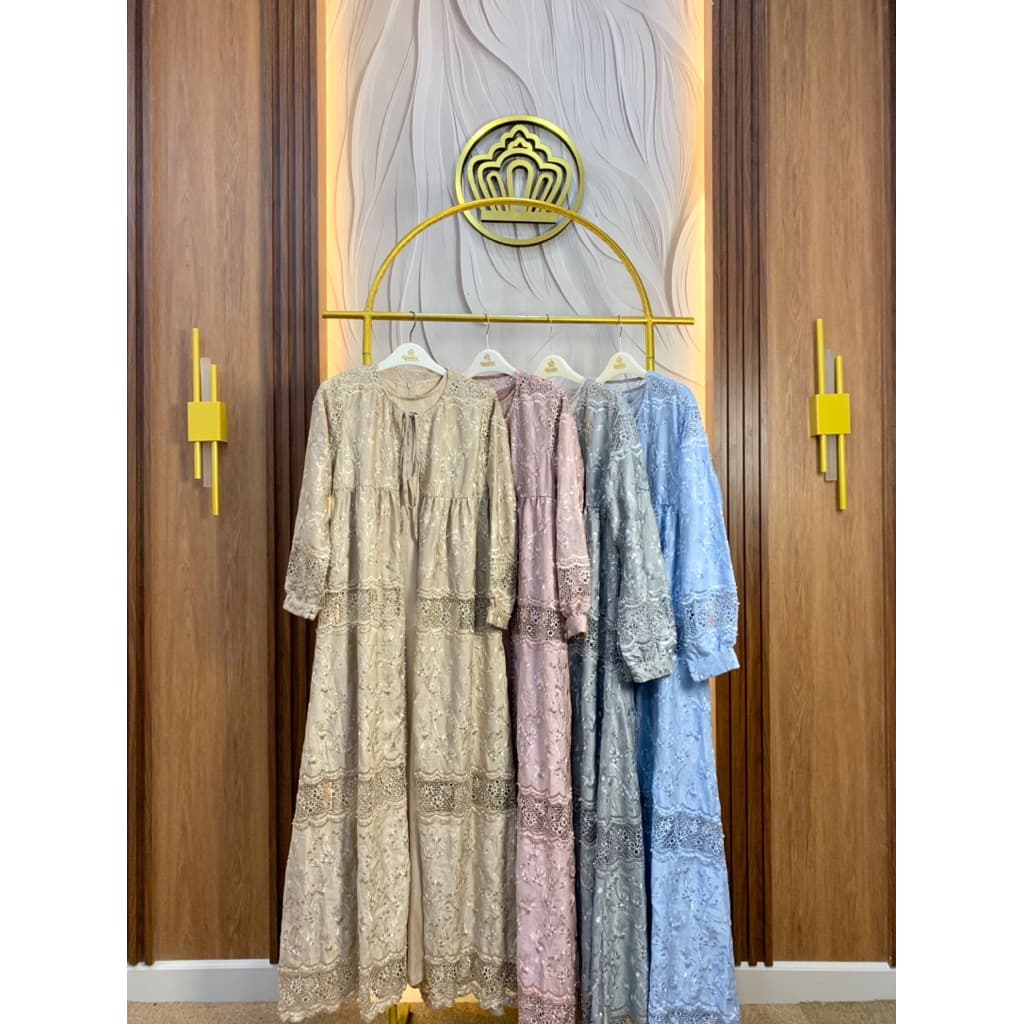 Qoni | Gaun Outer Denira SR | Gaun Payet | Gaun Borkat Premium | Gaun Mewah | Elegant | Simpel. 9