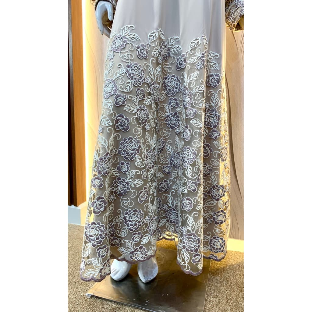 Qoni | Gaun Ranesya | Gaun Pesta Premium | Gaun Motif Bordir | Gaun Simpel | Elegan | Mewah 6
