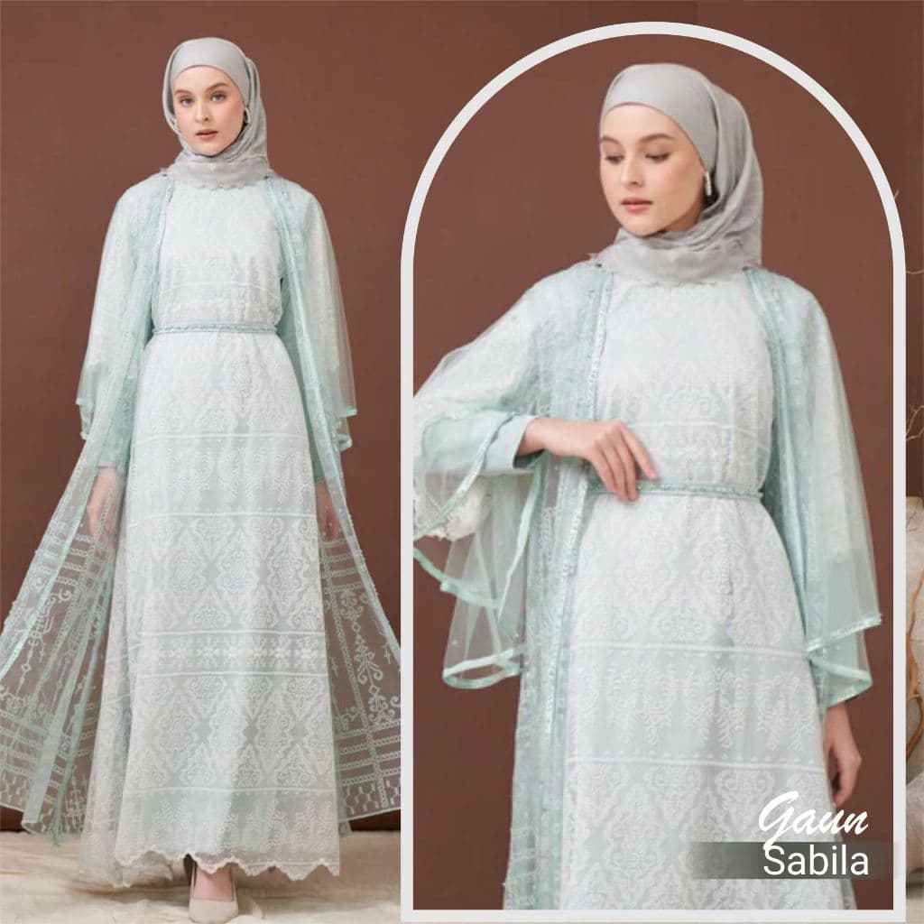 Qoni | Gaun Sabila | Gaun Brokat | Gaun Berpayet