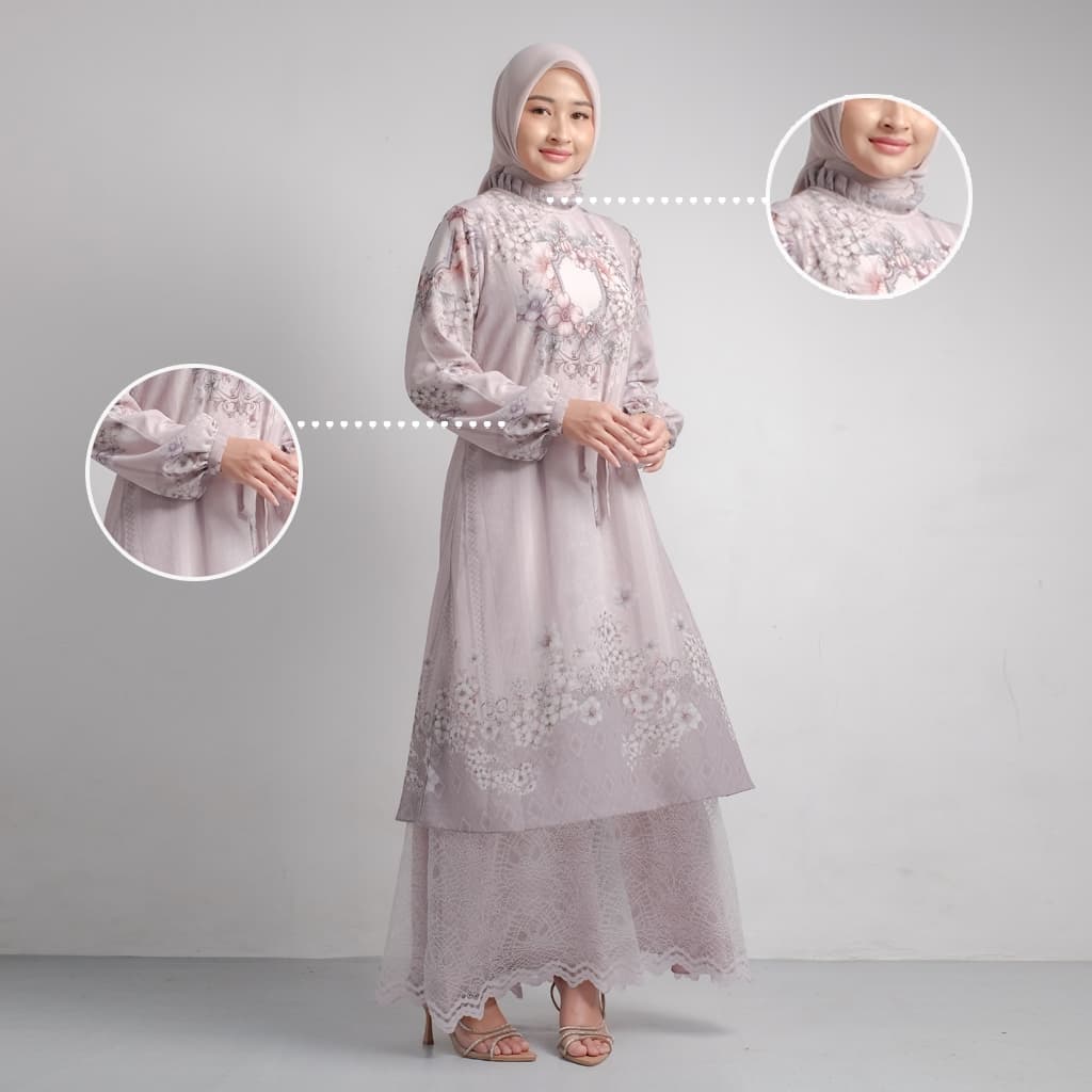 Qoni | Gaun Sabina | Gaun Pesta Premium | Gaun Payet | Mewah