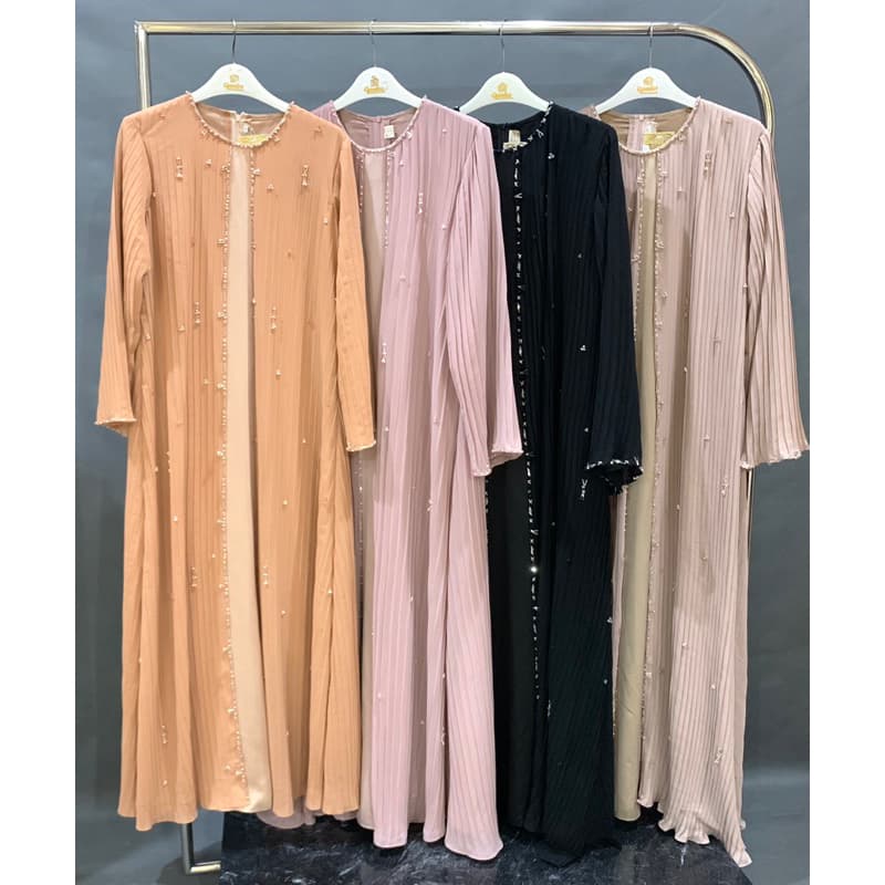 Qoni | Gaun Sabira | Gaun Daily Look | Gaun Premium | Look simpel | elgant | Gaun berpayet | Gaun mewah 6