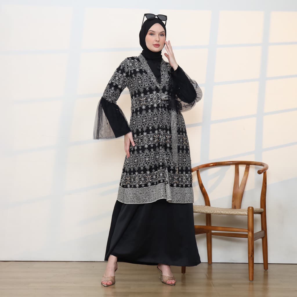 Qoni | Gaun Shelma | Gaun Pesta Premium | Gaun Inner Outer Terpisah | Gaun Payet Mewah Elegan