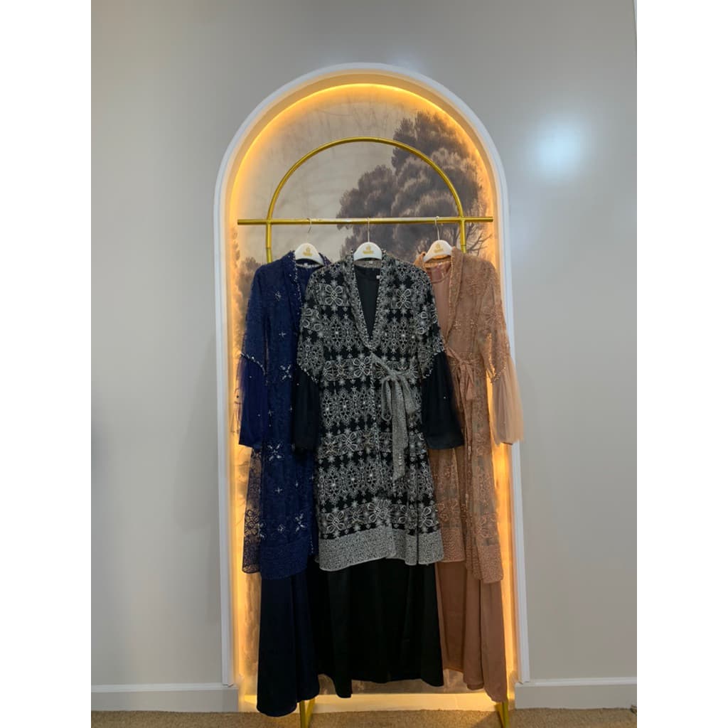Qoni | Gaun Shelma | Gaun Pesta Premium | Gaun Inner Outer Terpisah | Gaun Payet Mewah Elegan 8